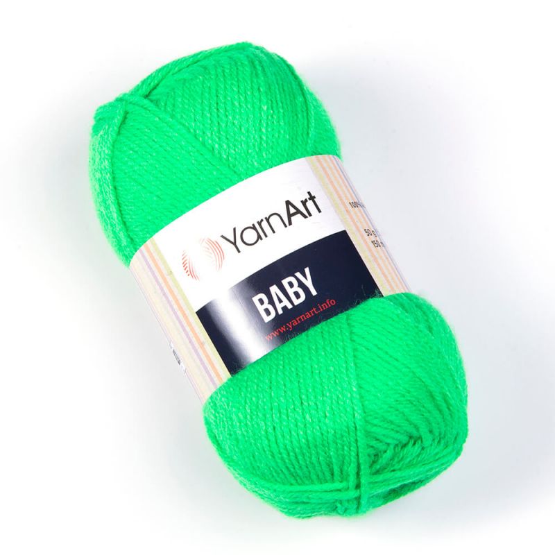 Příze Baby - neonově zelená YarnArt