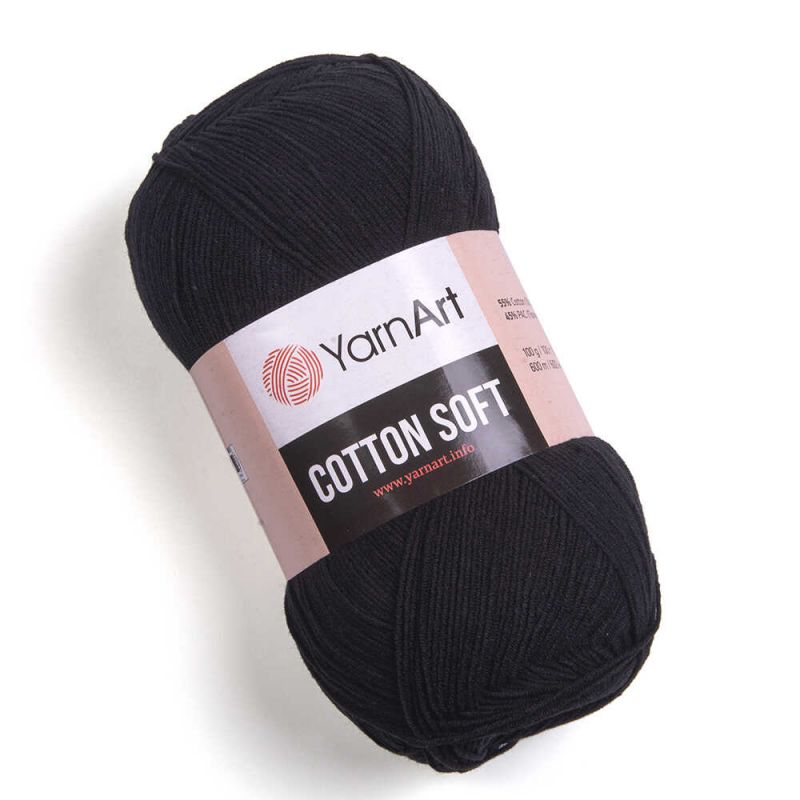 Příze Cotton Soft - černá YarnArt