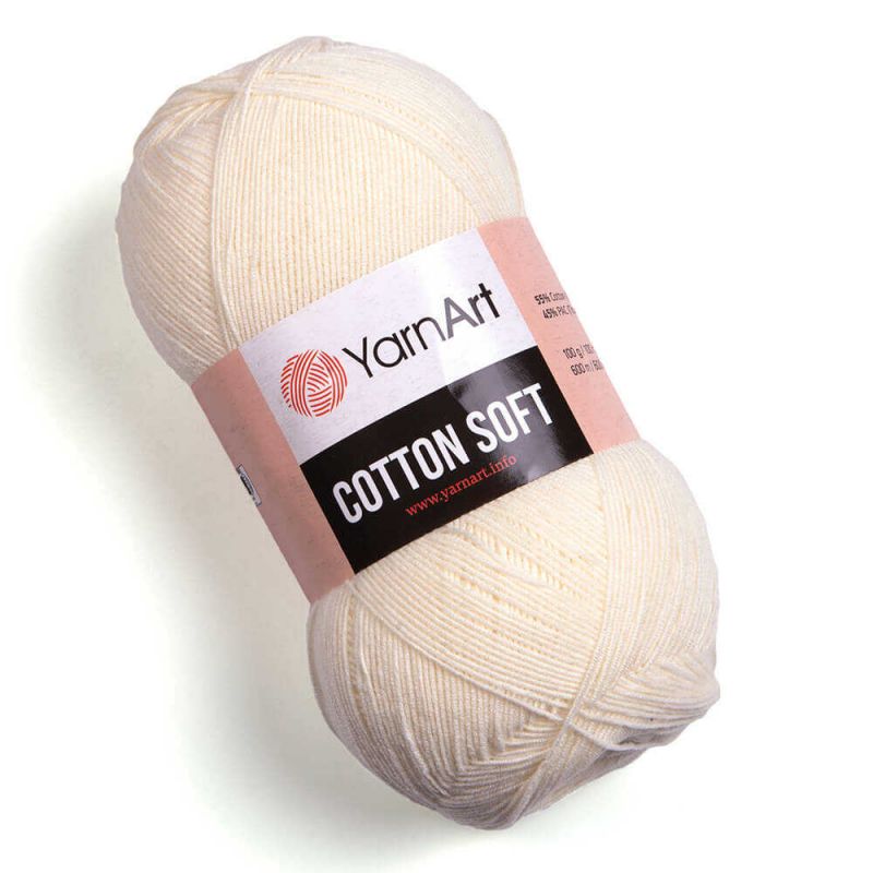 Příze Cotton Soft - smetanová YarnArt