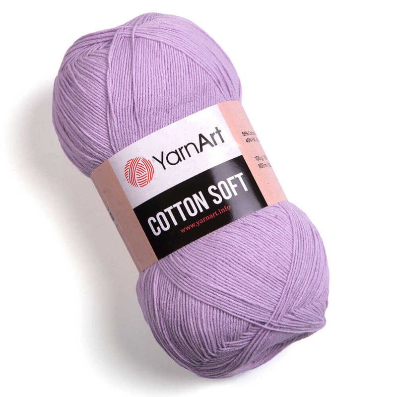 Příze Cotton Soft - světle fialová YarnArt