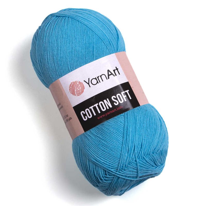 Příze Cotton Soft - světle tyrkysová YarnArt