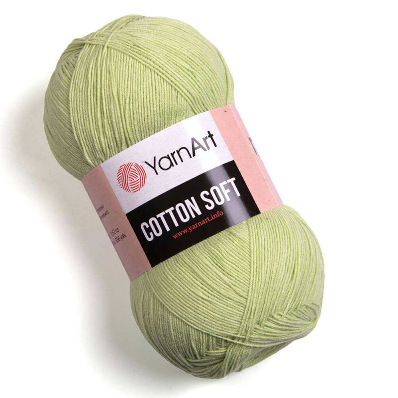 Příze Cotton Soft - světle zelená YarnArt