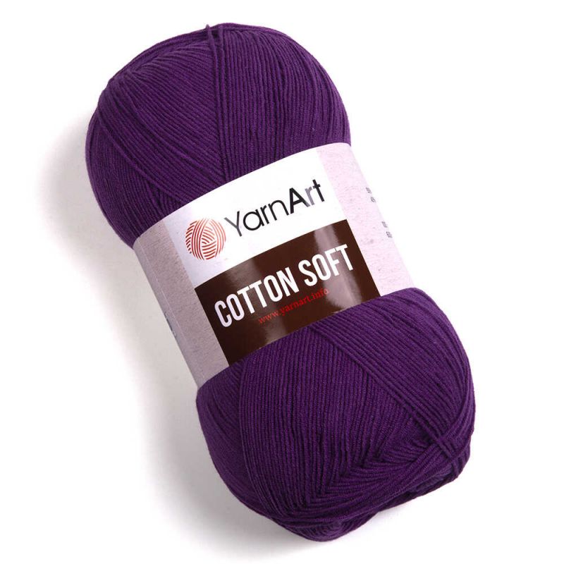 Příze Cotton Soft - tmavě fialová YarnArt