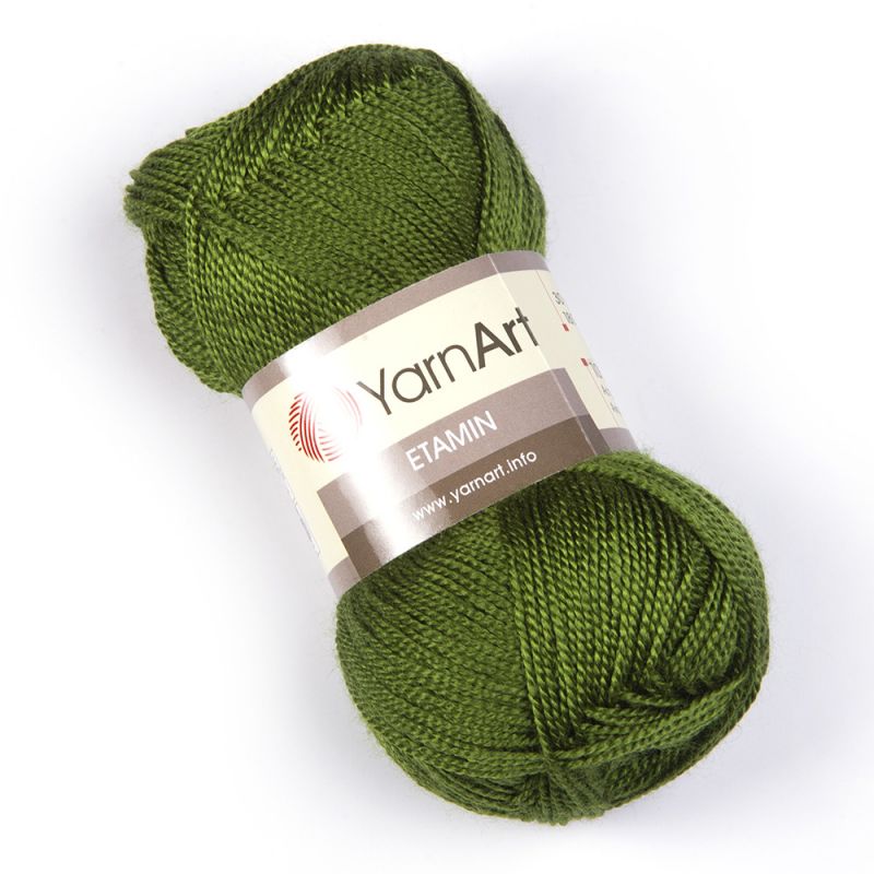 Příze Etamin - khaki zelená YarnArt