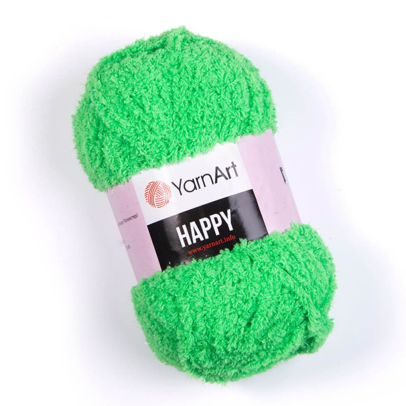 Příze Happy - neonově zelená YarnArt