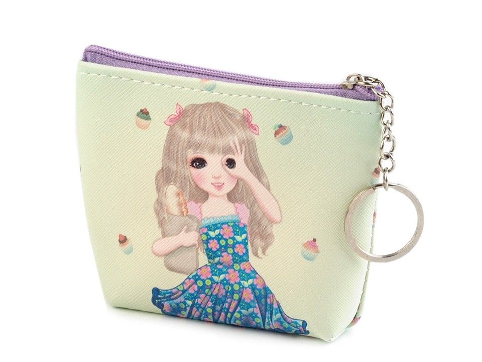 Dívčí peněženka / pouzdro 10x12 cm - světle zelená ???