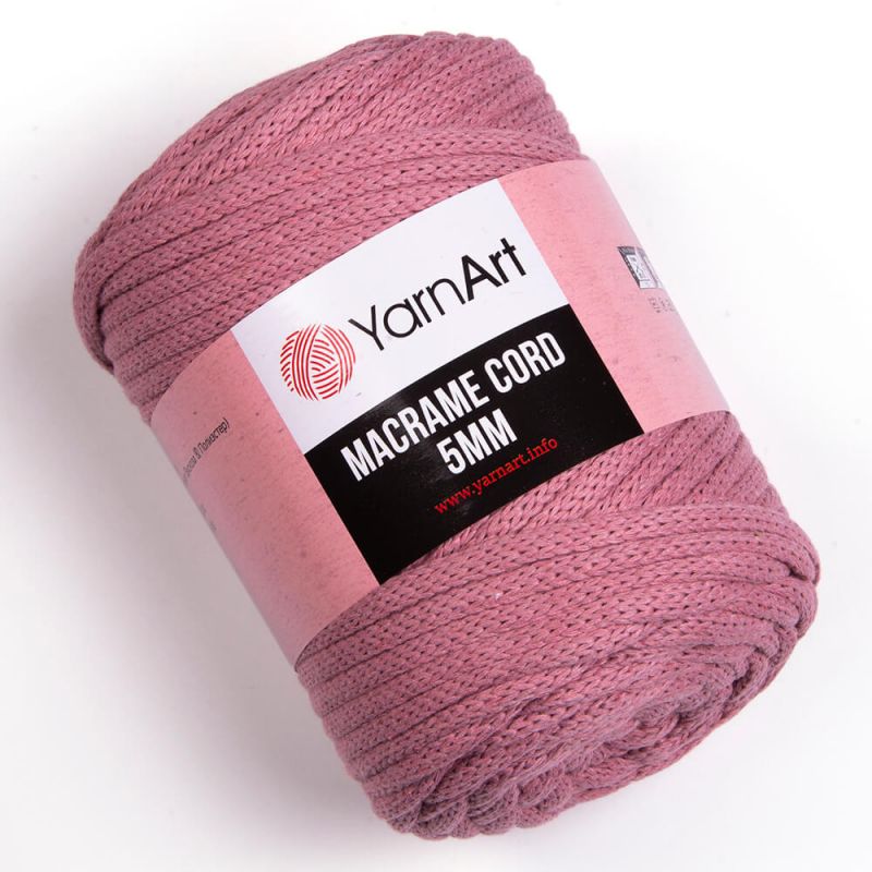 Macrame Cord 5mm - starorůžová YarnArt