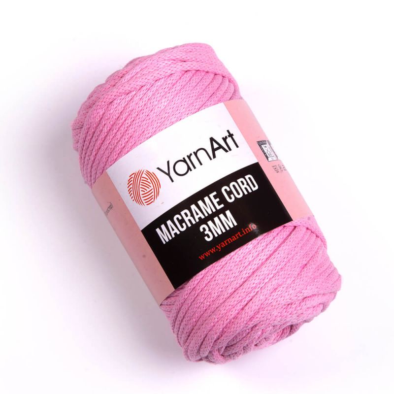 Příze Macrame Cord 3mm - světle růžová YarnArt