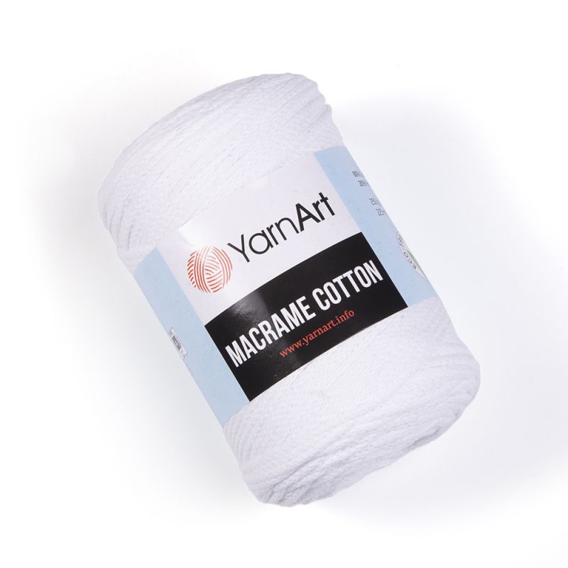 Příze Macrame Cotton - bílá YarnArt