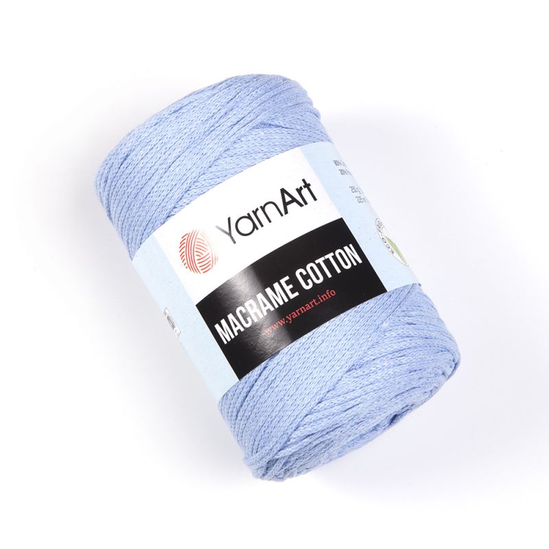 Příze Macrame Cotton - bleděmodrá YarnArt