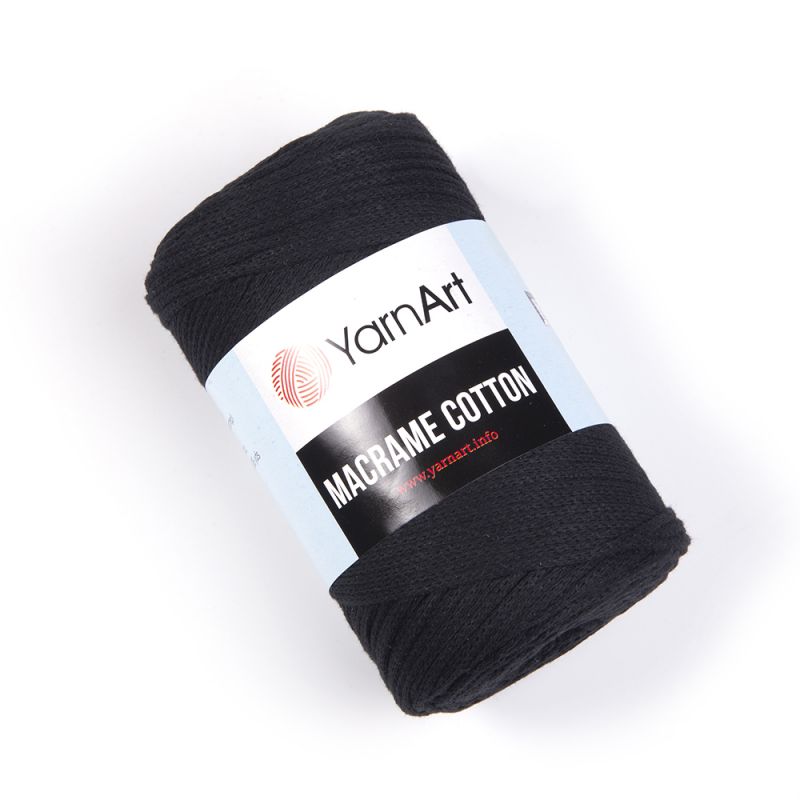 Příze Macrame Cotton - černá YarnArt