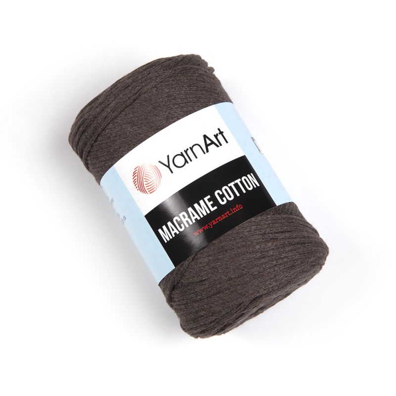 Příze Macrame Cotton - tmavě hnědá YarnArt