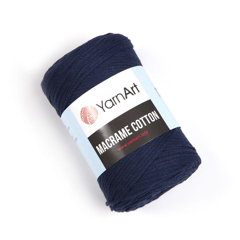 Příze Macrame Cotton - tmavě modrá YarnArt