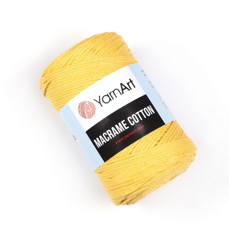 Příze Macrame Cotton - tmavě žlutá YarnArt