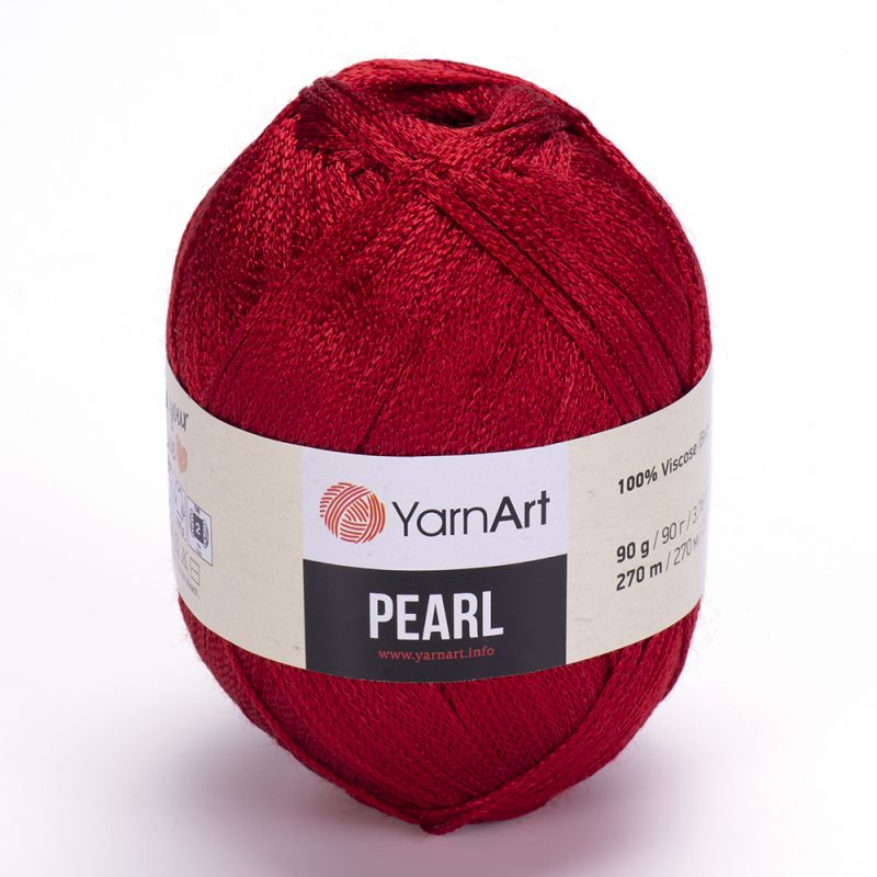 Příze Pearl - červená YarnArt