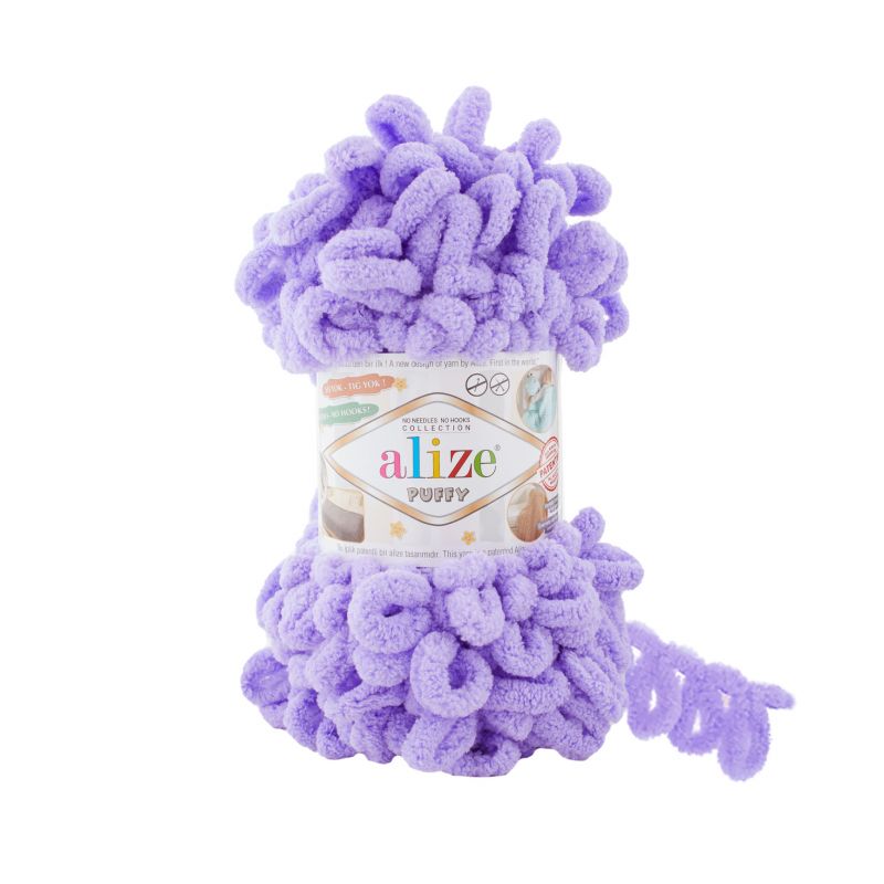 Příze Puffy - fialová Alize