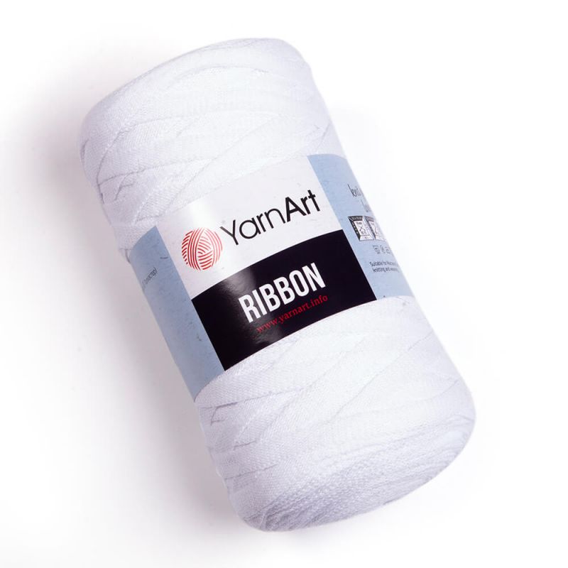 Příze Ribbon - bílá YarnArt
