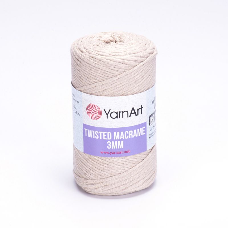 Příze Twisted Macrame 3mm - béžová YarnArt