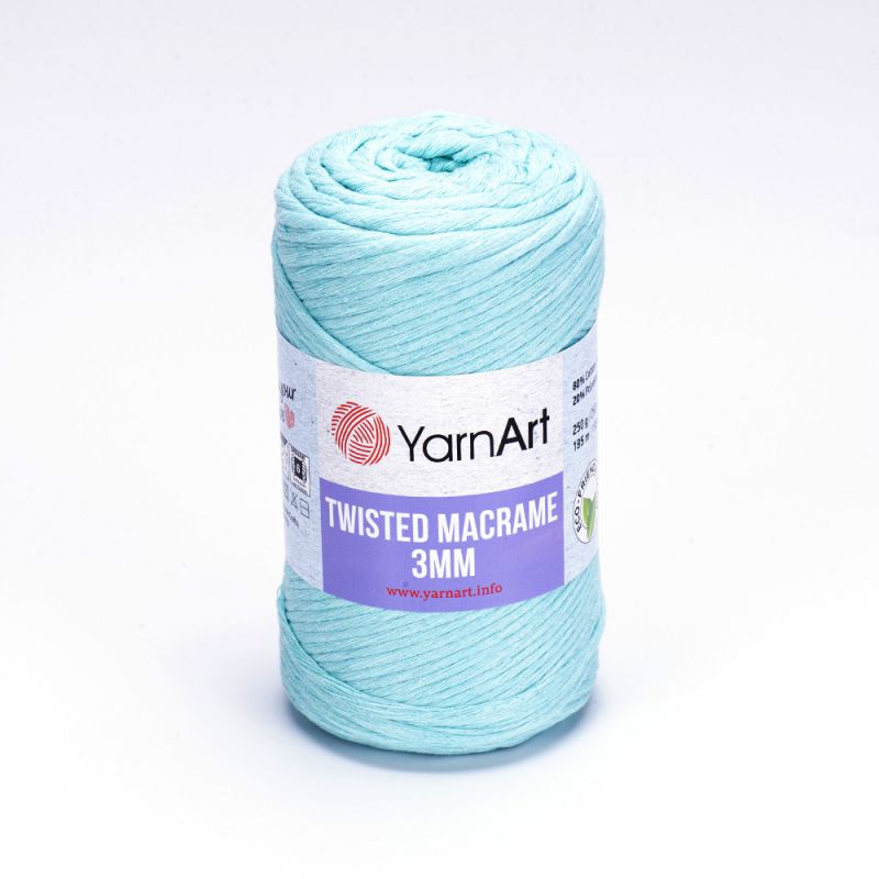 Příze Twisted Macrame 3mm - mentolová YarnArt