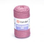 Příze Twisted Macrame 3mm - starorůžová