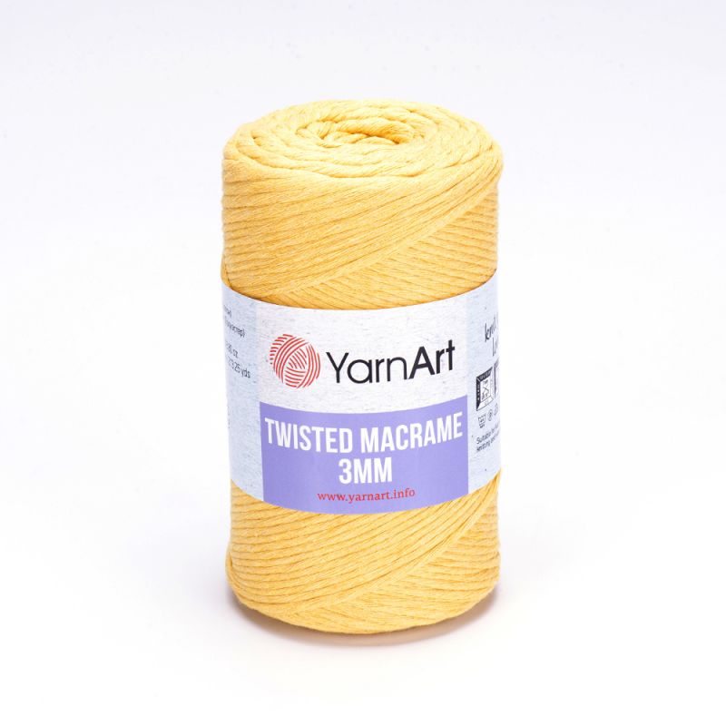Příze Twisted Macrame 3mm - tmavě žlutá YarnArt