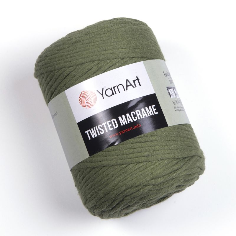 Příze Twisted Macrame - olivově zelená YarnArt