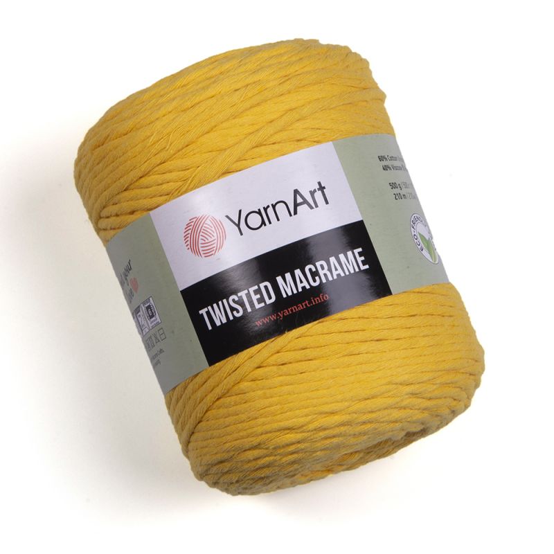 Příze Twisted Macrame - tmavě žlutá YarnArt