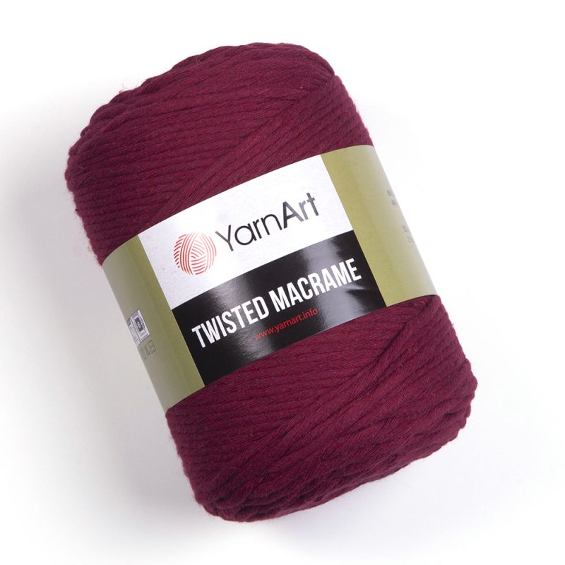 Příze Twisted Macrame - vínová YarnArt