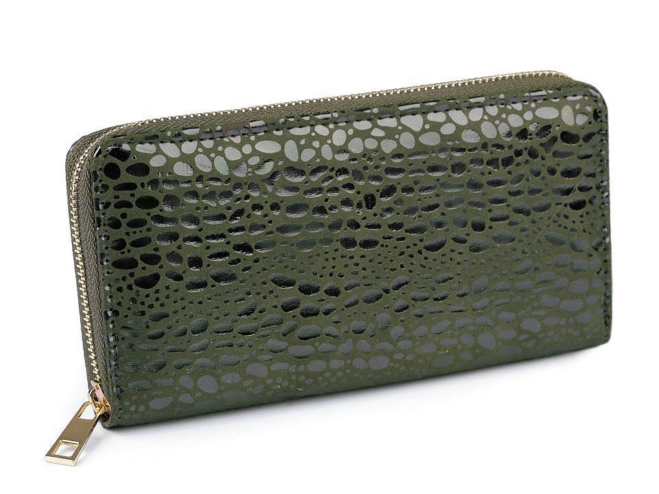 Dámská peněženka 10x19 cm - khaki zelená ???