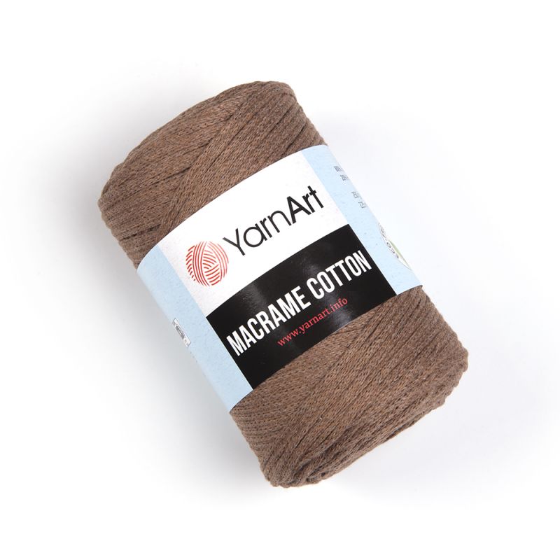 Příze Macrame Cotton - hnědá YarnArt