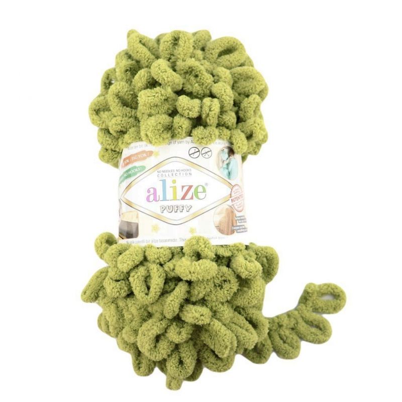 Příze Puffy - světle zelená Alize