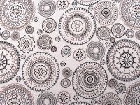 Bavlněná látka - mandala