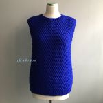 Dámská pletená vesta - modrá ( S/M )