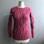 Dámský pletený svetr - starorůžový ( XS/M )