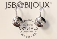 Náušnice rivoli v kovu Swarovski
