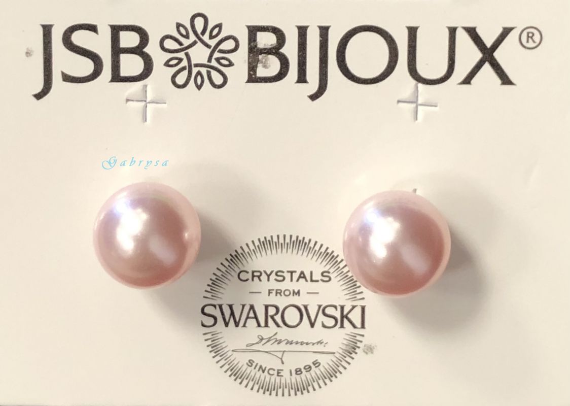 Náušnice s perličkou Swarovski JSB BIJOUX