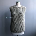Dámská pletená vesta - béžová ( M )