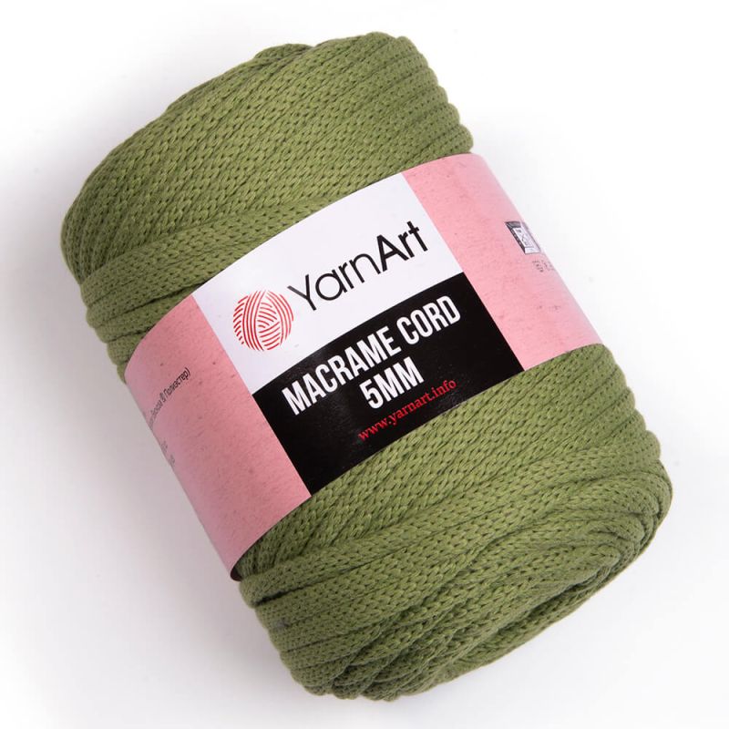 Macrame Cord 5mm - olivově zelená YarnArt