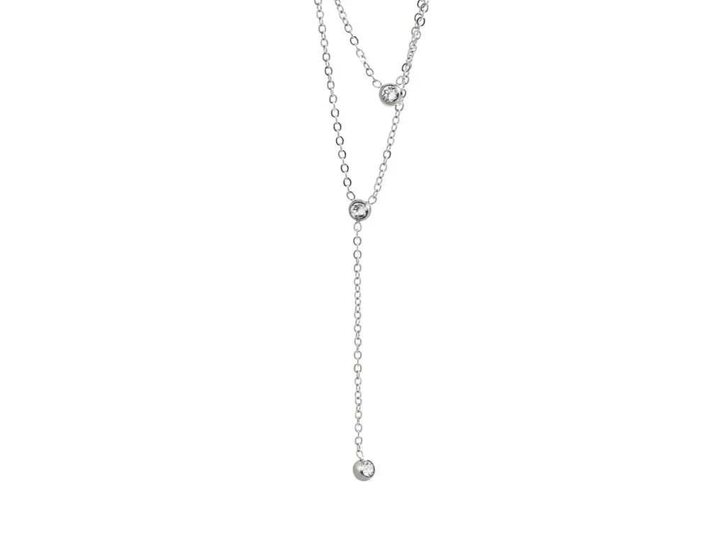 Náhrdelník dvojitý s krystaly Swarovski JSB BIJOUX