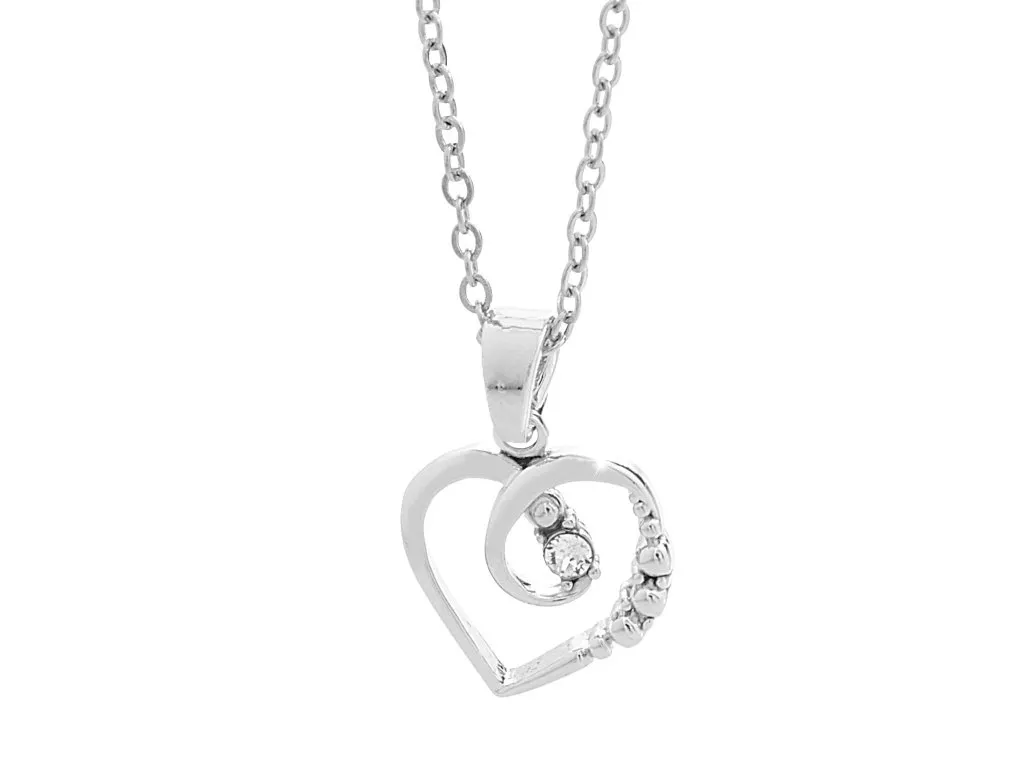 Náhrdelník srdce s uzlem Swarovski JSB BIJOUX