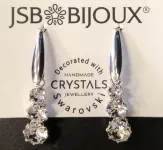 Náušnice 3 krystaly Swarovski