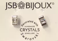 Náušnice bageta Swarovski