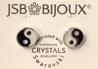 Náušnice Jin Jang Swarovski
