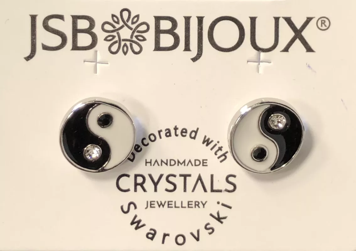 Náušnice Jin Jang Swarovski JSB BIJOUX