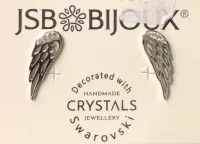Náušnice křídlo Swarovski