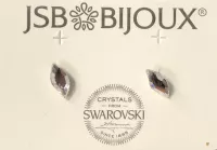 Náušnice lísteček Swarovski