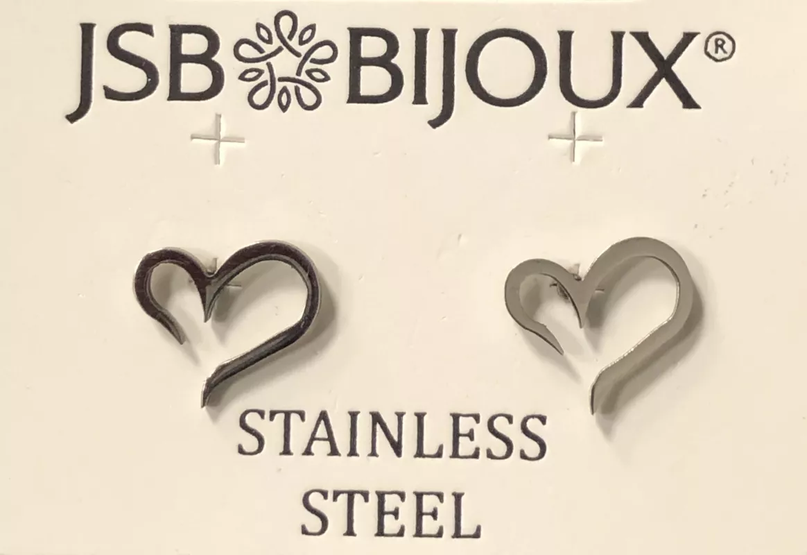Náušnice obrysové srdíčko JSB BIJOUX