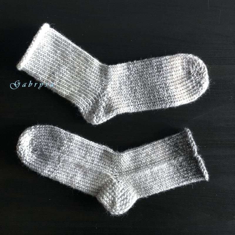 Pletené ponožky - šedé ( 36/37 ) Gabrysa