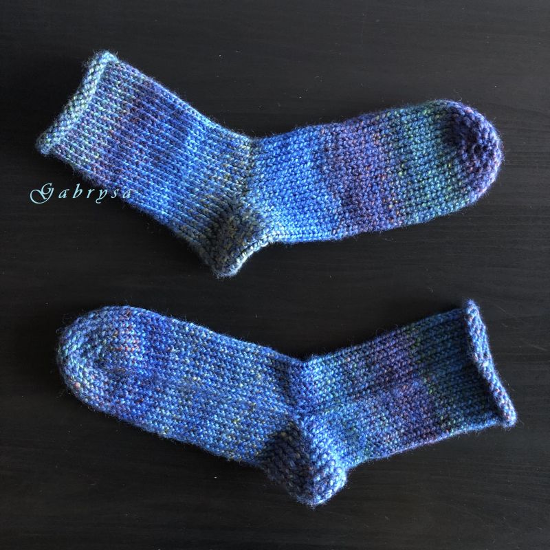 Pletené ponožky - tyrkysové ( 39 ) Gabrysa
