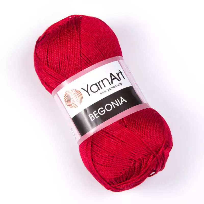 Příze Begonia - tmavě červená YarnArt